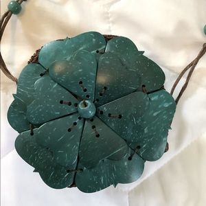 Mini Crossbody Flower Coconut Shell bag